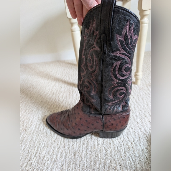 NOCONA Oxblood and Black Western Boots - Picture 6 of 14
